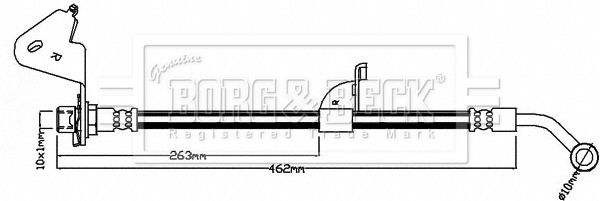 BORG & BECK Pidurivoolik BBH8051